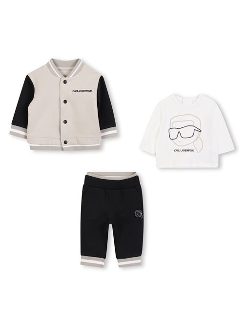 Completo tuta KARL LAGERFELD | Z30671NERO BEIGE